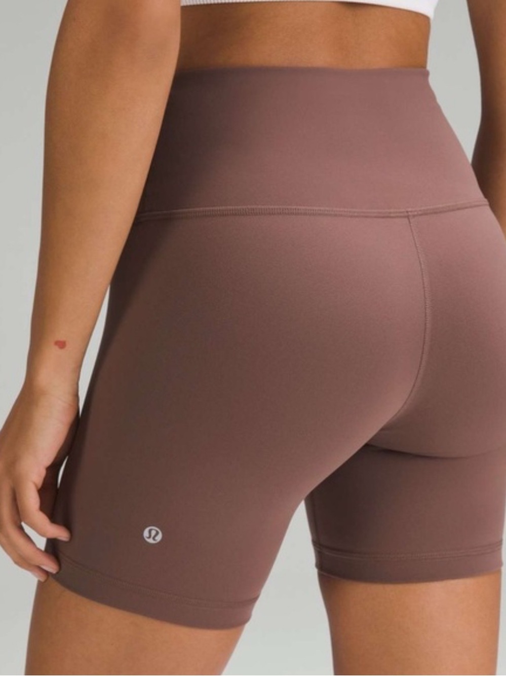 lululemon athletica High-Rise Mauve Brown Bike Shorts